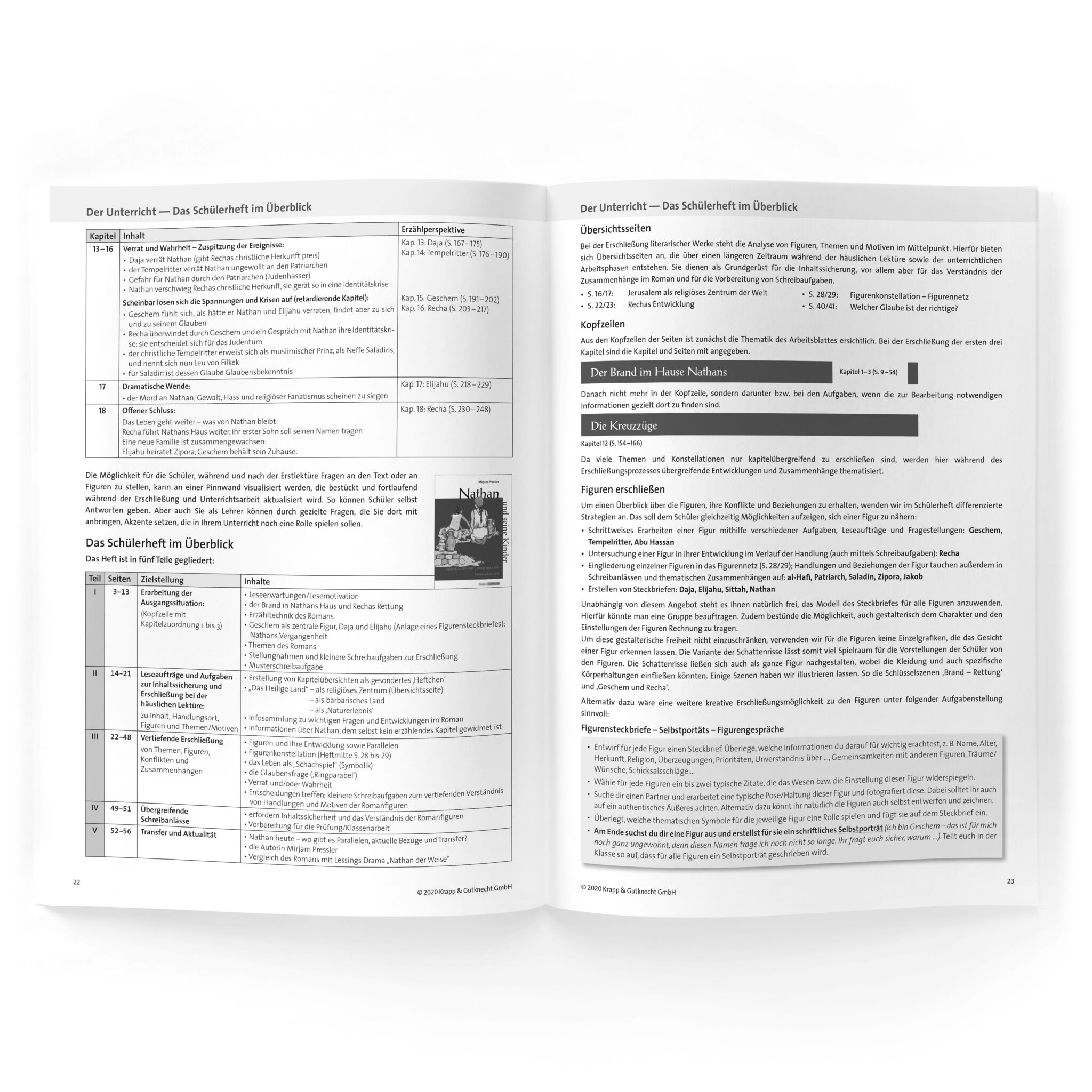 Nathan Und Seine Kinder Kapitel Zusammenfassung Nathan und seine Kinder – Lehrerheft – Sachsen
