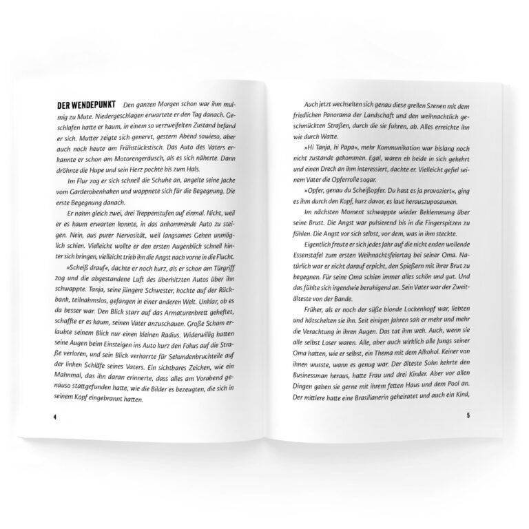 Musterseite. Strassenstaub – Daniel Gebhart – Krapp & Gutknecht Verlag