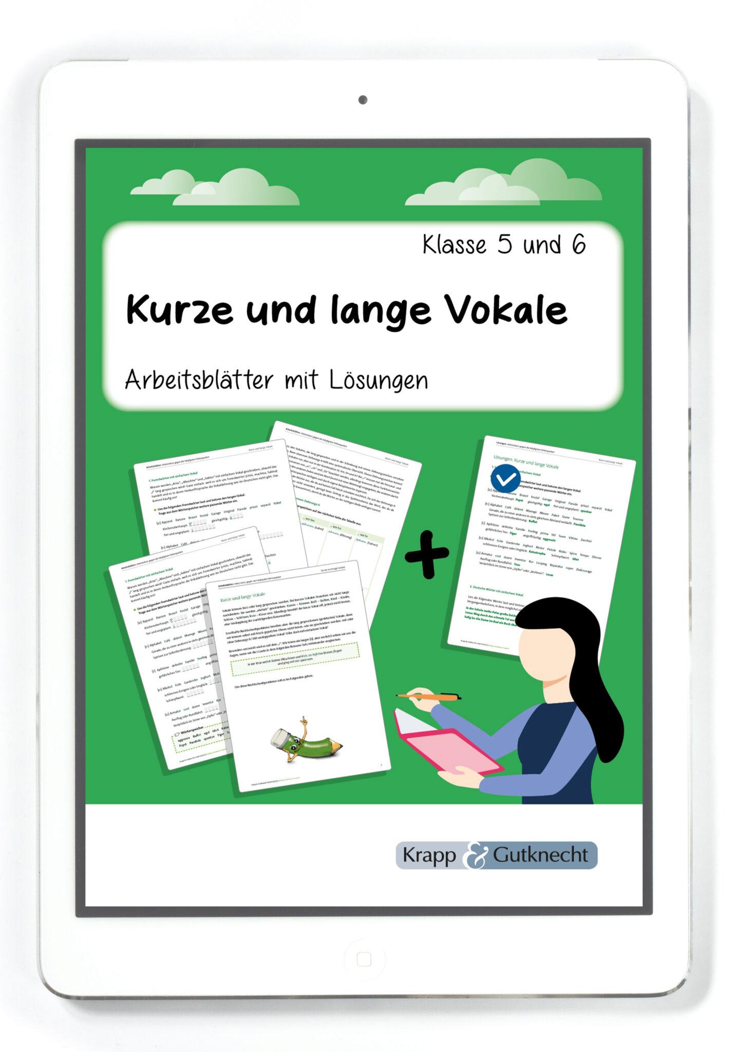 Kurze und lange Vokale Klasse 5 und 6 PDF Krapp & Gutknecht Verlag