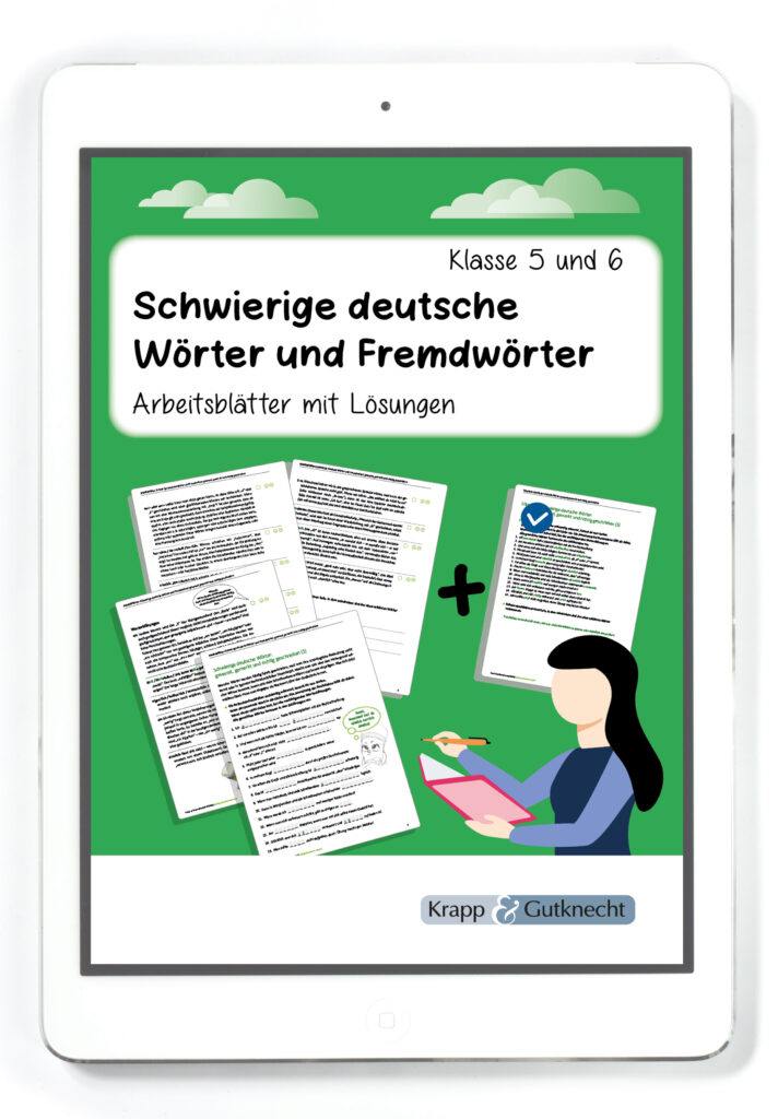 Schwierige deutsche Wörter und Fremdwörter Klasse 5 und 6 PDF Krapp & Gutknecht Verlag