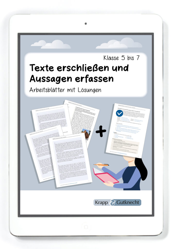 Titel PDF Texte erschließen und Aussage erfassen Krapp und Gutknecht