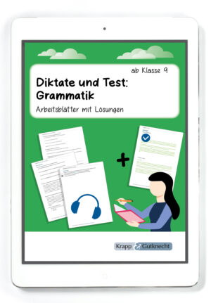 Titel PDF Diktate und Test: Grammatik Krapp und Gutknecht