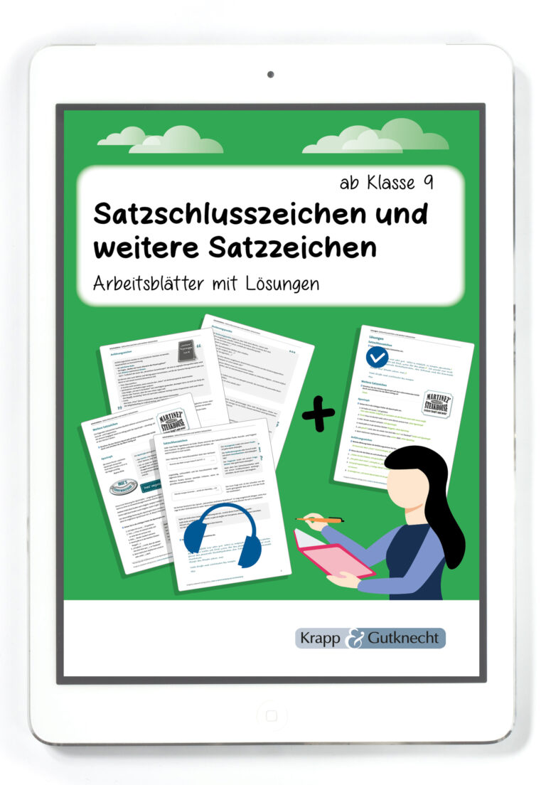 Titel PDF Satzschlusszeichen und weitere Satzzeichen für Profis Krapp und Gutknecht