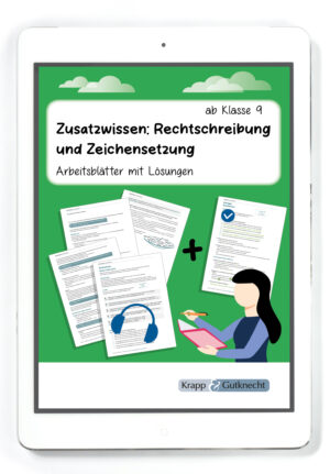 Titel PDF Zusatzwissen: Rechtschreibung und Zeichensetzung Krapp und Gutknecht