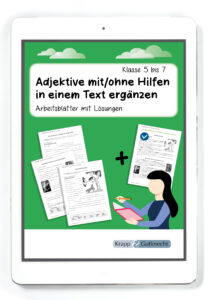 Titel PDF1073 Adjektive mitohne Hilfen in einem Text ergaenzen