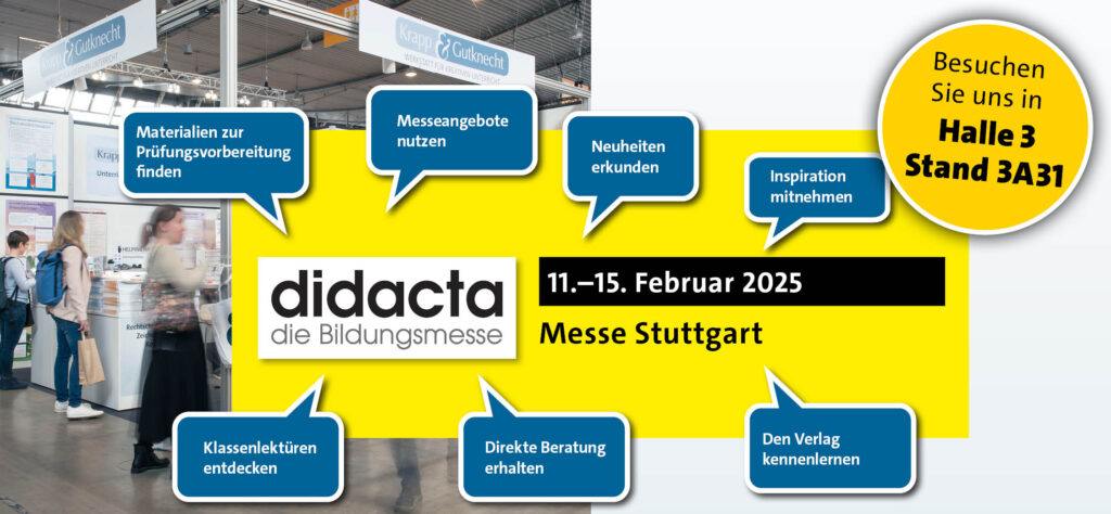 Besuchen Sie Krapp & Gutknecht auf der didacta 2025 – Deutschunterricht zum Anfassen