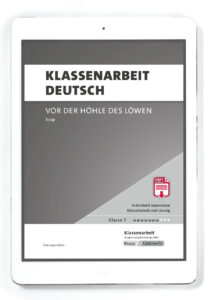 Klassenarbeiten Deutsch – Vor der Höhle des Löwen – Äsop – PDF