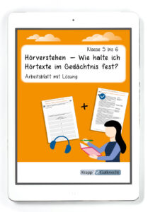 Hörverstehen – Wie halte ich Hörtexte im Gedächtnis fest? – PDF