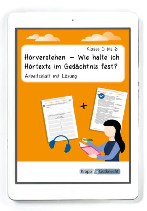 Hörverstehen – Wie halte ich Hörtexte im Gedächtnis fest? – PDF