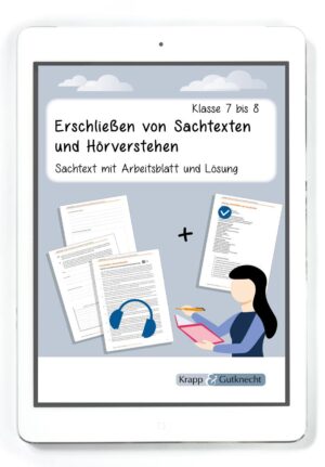 Erschließen von Sachtexten und Hörverstehen – Klasse 7 und 8 – PDF