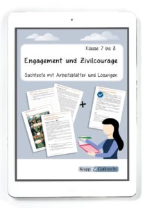 Sachtext: Engagement und Zivilcourage – Klasse 7 und 8 – PDF