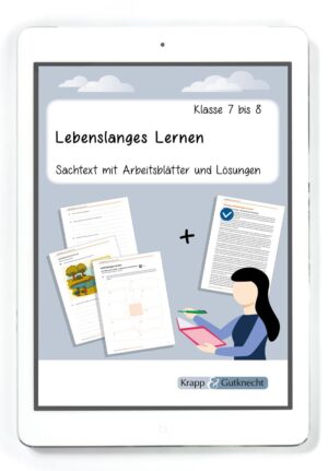 Sachtext: Lebenslanges Lernen – Klasse 7 und 8 – PDF