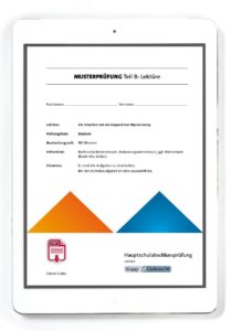 Musterprüfung Lektüre: Ein Schatten wie ein Leopard – Hauptschule – BaWü – PDF