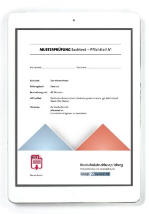 Musterprüfung Sachtext: Der Wiener Prater – Realschule – BaWü – PDF