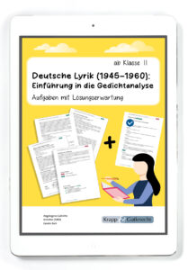 Deutsche Lyrik (1945–1960) – Einführung in die Gedichtanalyse – ab Klasse 11 – PDF