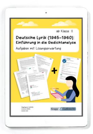 Deutsche Lyrik (1945–1960) – Einführung in die Gedichtanalyse – ab Klasse 11 – PDF