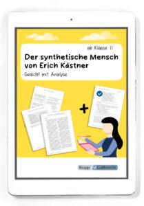 Der synthetische Mensch von Erich Kästner – Gedichtanalyse – PDF