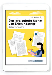 Der dreizehnte Monat von Erich Kästner – Gedichtanalyse – PDF
