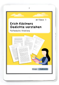 Erich Kästners Gedichte verstehen – Methodische Anleitung zur Gedichtanalyse – PDF