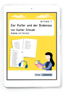 Der Reiter und der Bodensee von Gustav Schwab – Ballade mit Hörtext – PDF